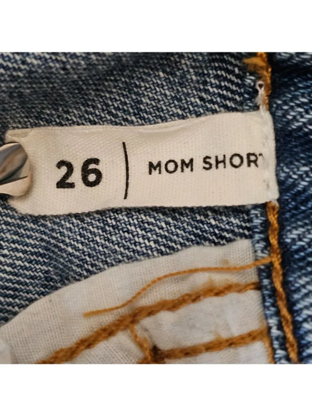 Pacsun Jean Shorts Womens 26 Blue Mom Short Distressed Cuffed Denim - Picture 7 of 9